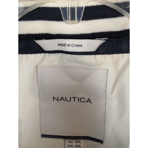 Nautica Lil Yachty White Vest w/ Hide Away Hood Men's Size 2XL/XXL - Picture 5 of 11